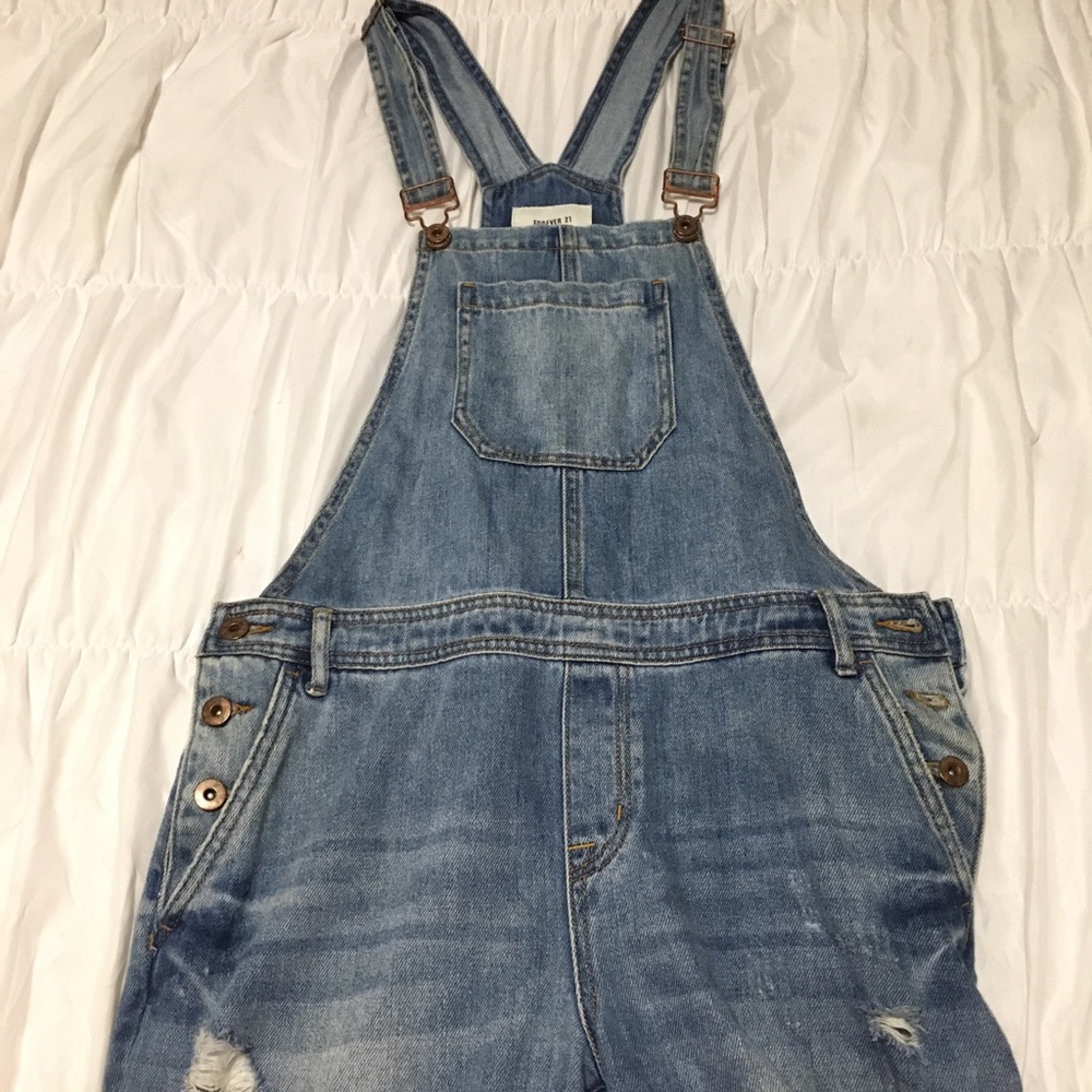 Forever 21 jean overalls
